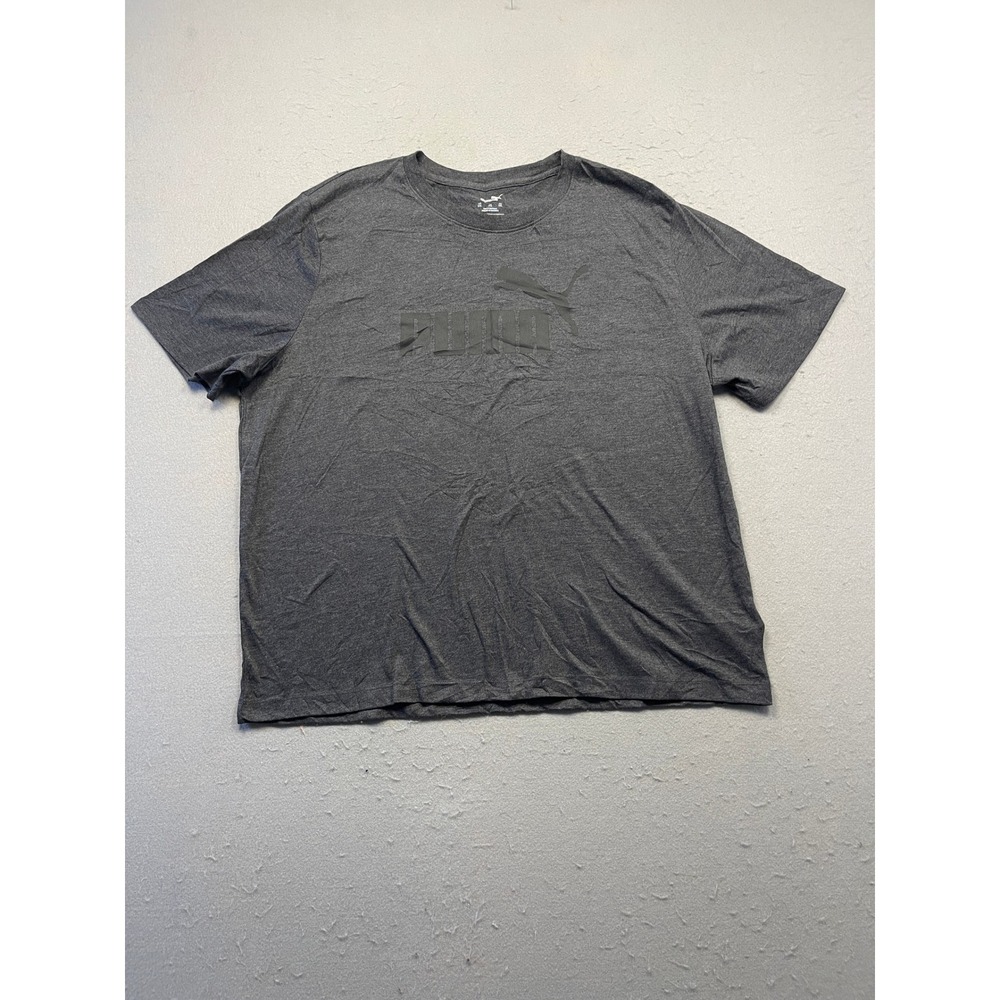 Puma T-Shirt Jersey Knit Heather Gray XXL Mens